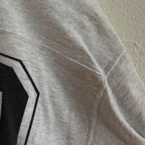 VTG 90s Rocky & Bullwinkle Fum Bull Football 1991 V-Neck T-Shirt 00 Soffe XL - Picture 4 of 4